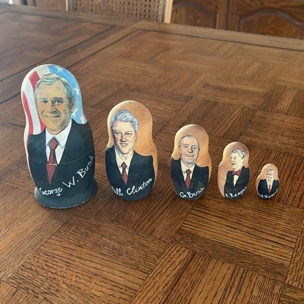 Presidential RUSSIAN nesting dolls - Picture 1 of 7